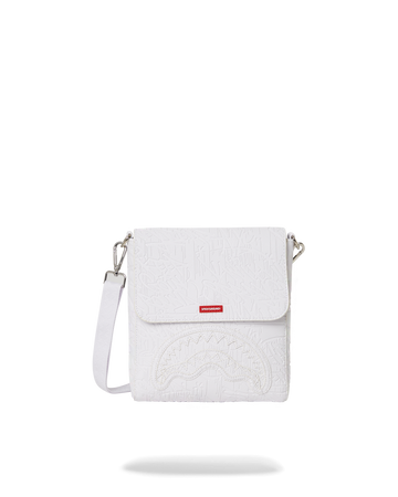 SPRAYGROUND® SLING WHITE SCRIBBLE MESSENGER SLING BAG