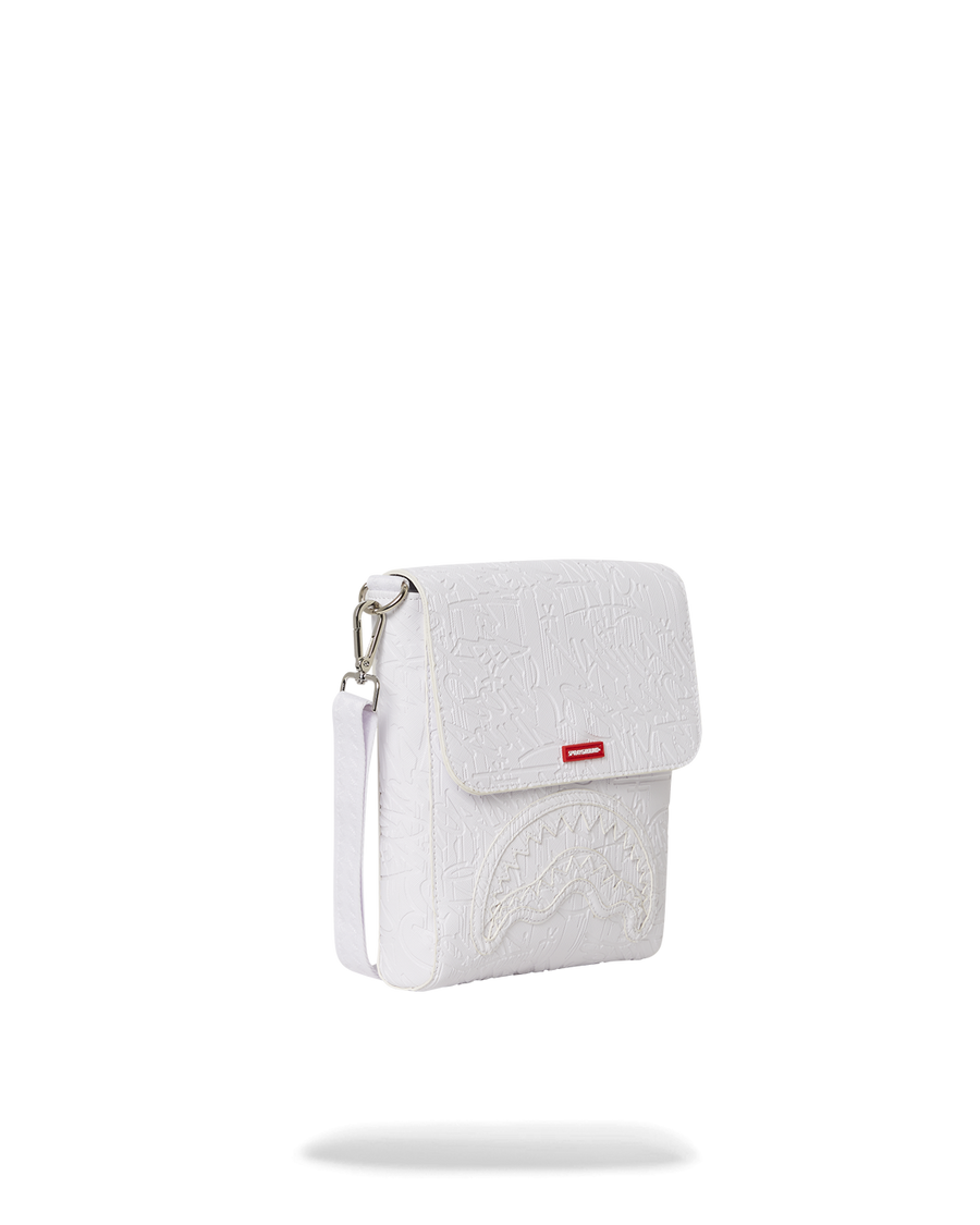 SPRAYGROUND® SLING WHITE SCRIBBLE MESSENGER SLING BAG