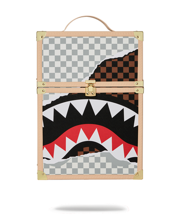 Sprayground Astro Money Checkered Backpack Books Bag Shark Mouth Party  School