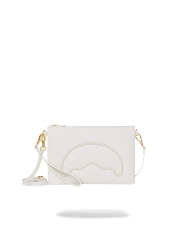 SPRAYGROUND® POUCHETTE PEARL SHARKMOUTH CROSSOVER CLUTCH