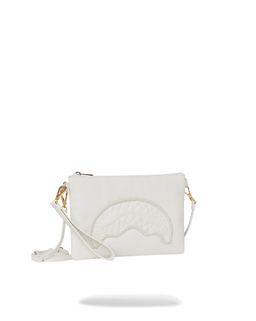 SPRAYGROUND® POUCHETTE PEARL SHARKMOUTH CROSSOVER CLUTCH