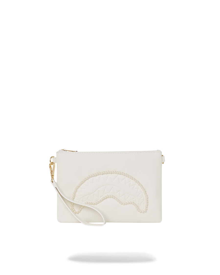 SPRAYGROUND® POUCHETTE PEARL SHARKMOUTH CROSSOVER CLUTCH