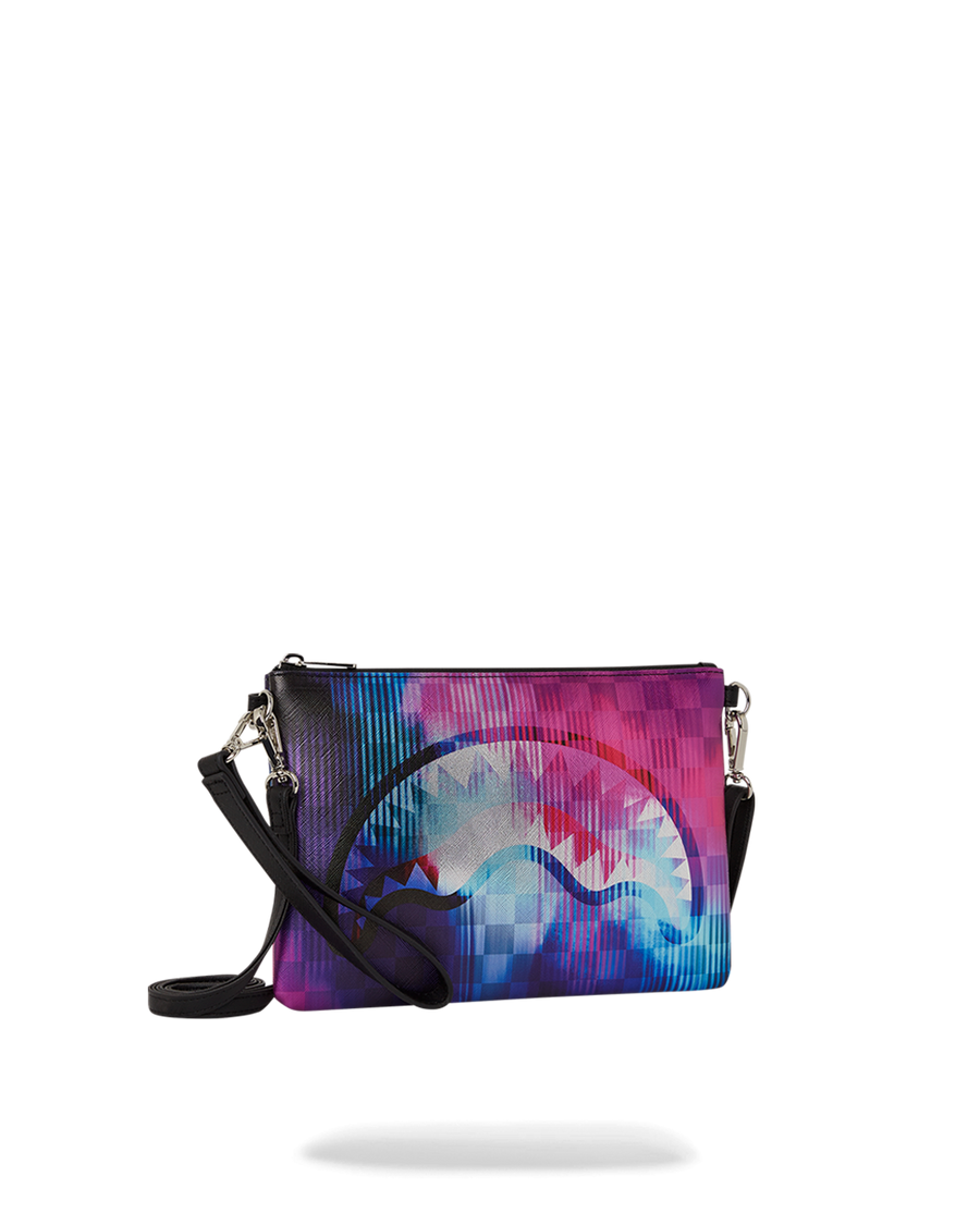 SPRAYGROUND® POUCHETTE TYE CHECK CROSSOVER CLUTCH