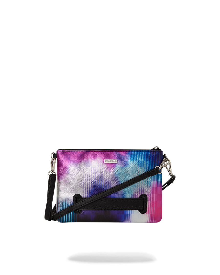 SPRAYGROUND® POUCHETTE TYE CHECK CROSSOVER CLUTCH