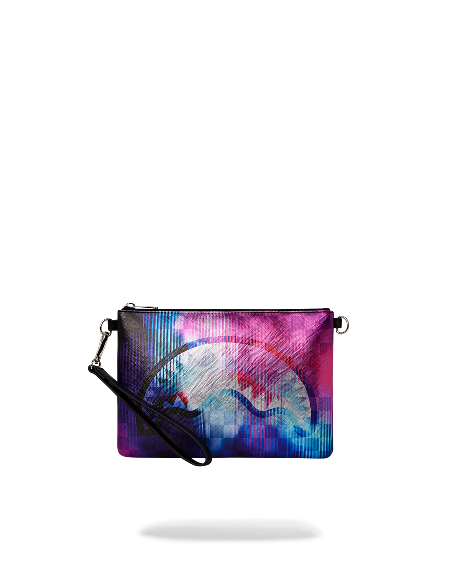 SPRAYGROUND® POUCHETTE TYE CHECK CROSSOVER CLUTCH