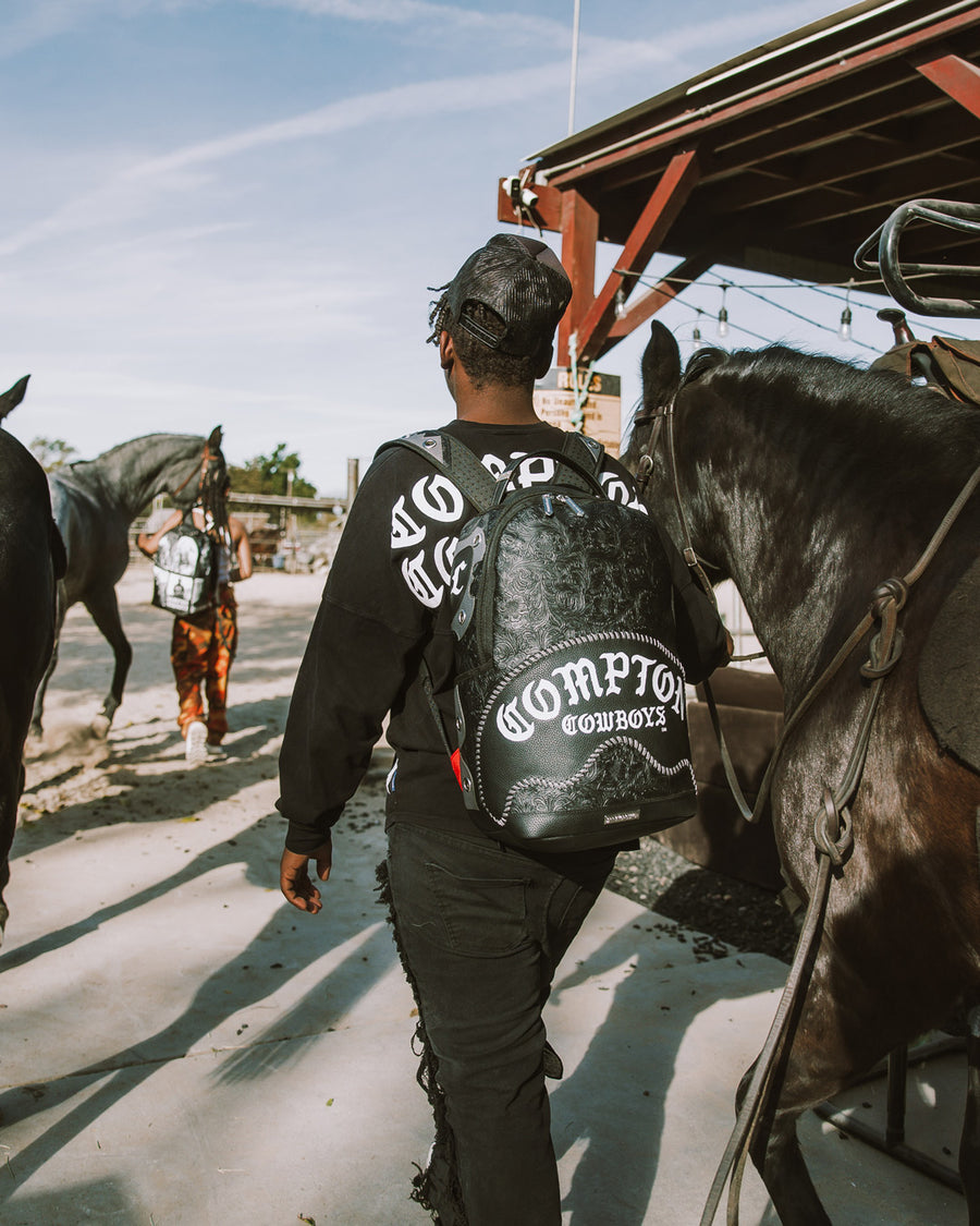 SPRAYGROUND® BACKPACK COMPTON COWBOYS EMBOSSED BACKPACK