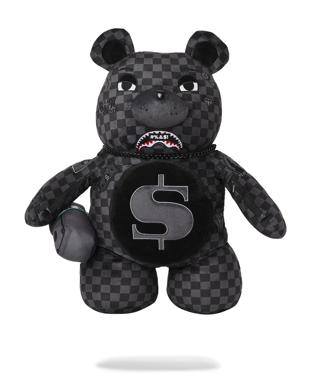 SPRAYGROUND® BACKPACK CENSORED SHARK MONEYBEAR TEDDYBEAR BACKPACK