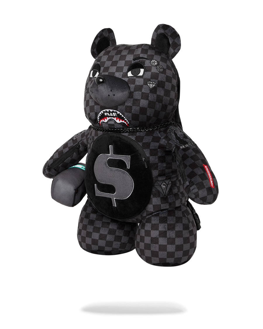 Sprayground teddy bear backpack black Clearance