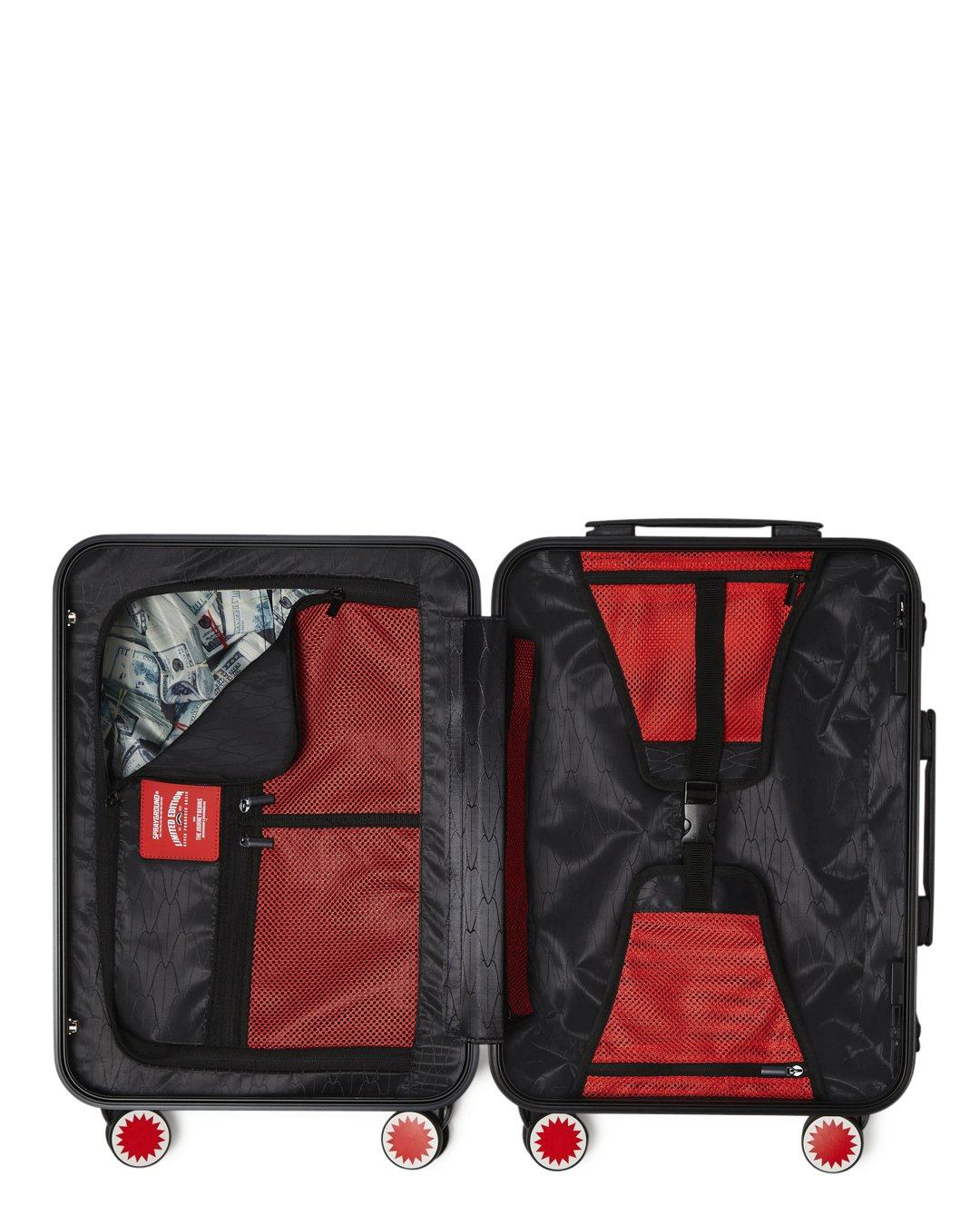 SPRAYGROUND® LUGGAGE ROSE ALL DAY LA PALAIS SHARKNAUTICS HARDSHELL CARRY-ON LUGGAGE