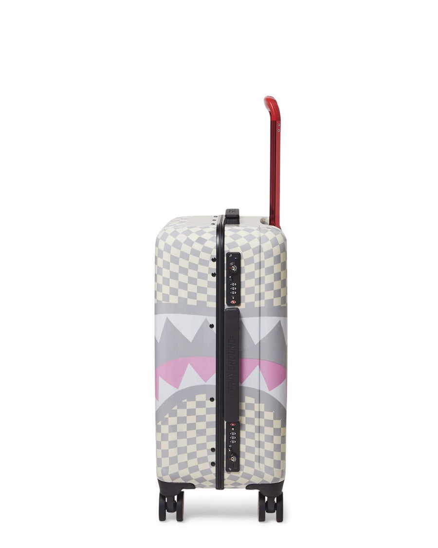SPRAYGROUND® LUGGAGE ROSE ALL DAY LA PALAIS SHARKNAUTICS HARDSHELL CARRY-ON LUGGAGE
