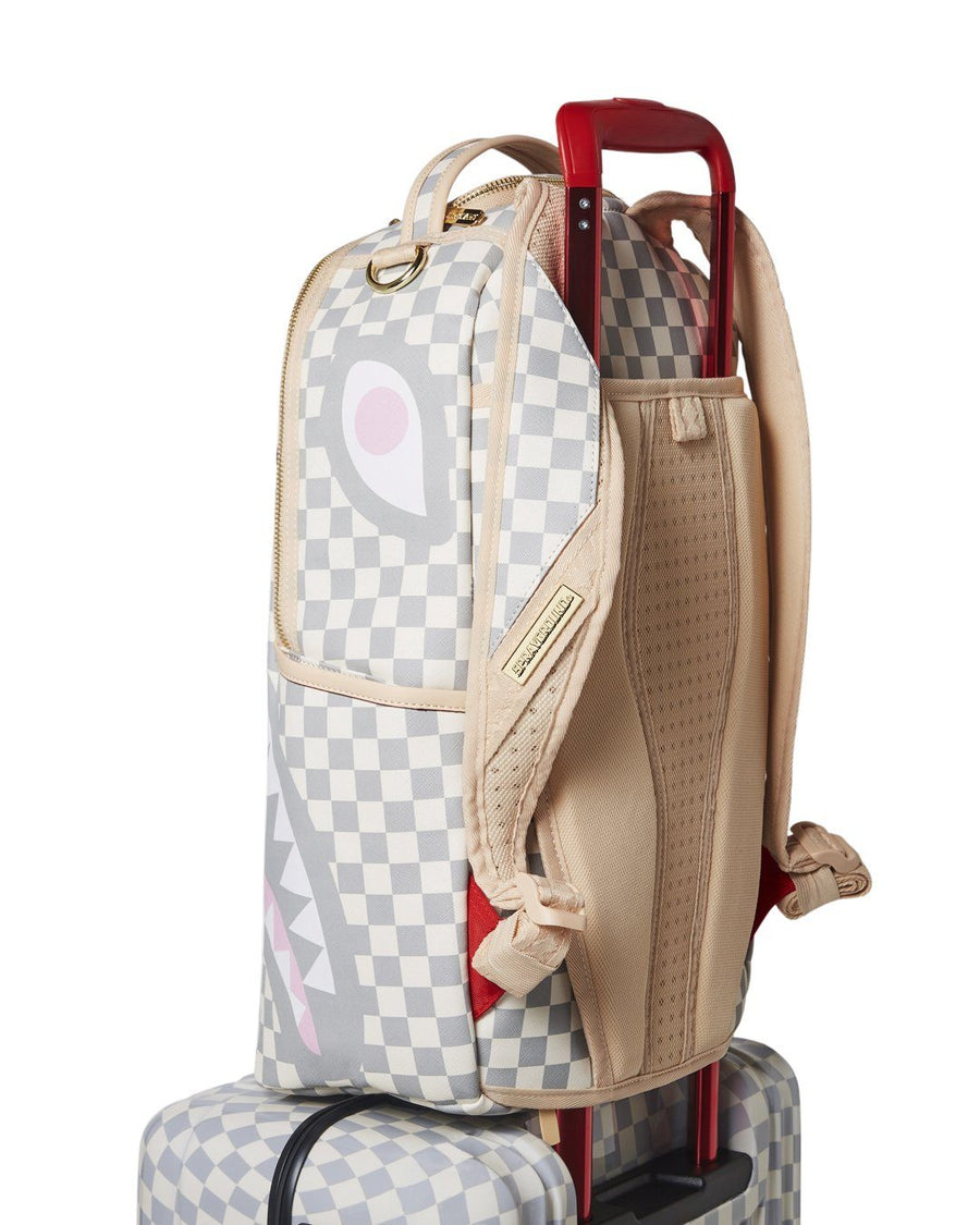 SPRAYGROUND® LUGGAGE ROSE ALL DAY LA PALAIS SHARKNAUTICS HARDSHELL CARRY-ON LUGGAGE