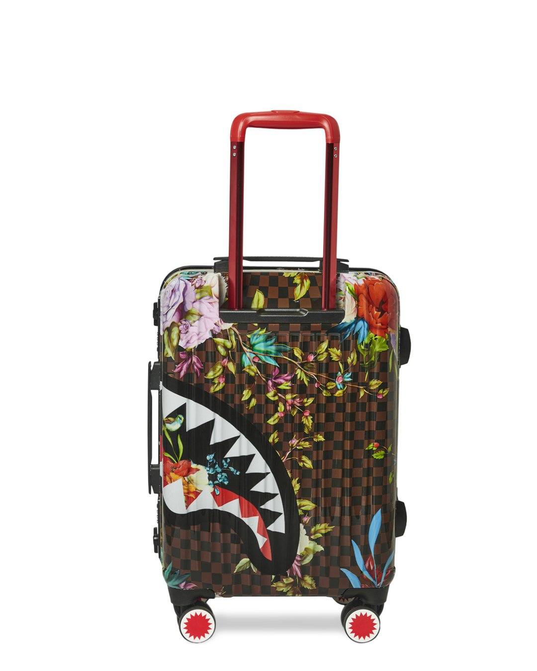 SPRAYGROUND® LUGGAGE GARDEN OF SHARKS SHARKNAUTICS HARDSHELL CARRY-ON LUGGAGE