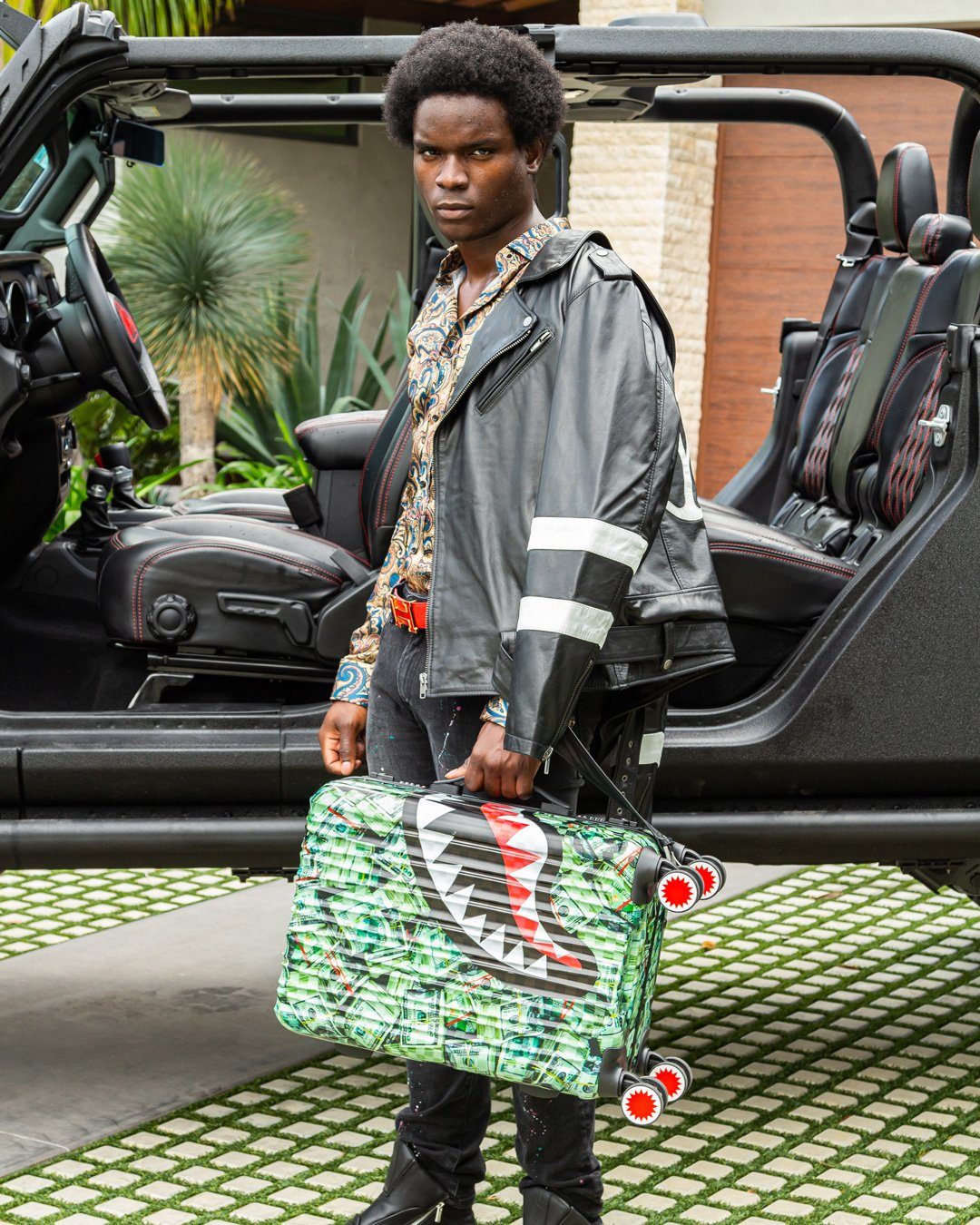 SPRAYGROUND® LUGGAGE MAMA I MADE IT SHARKNAUTICS HARDSHELL CARRY-ON LUGGAGE