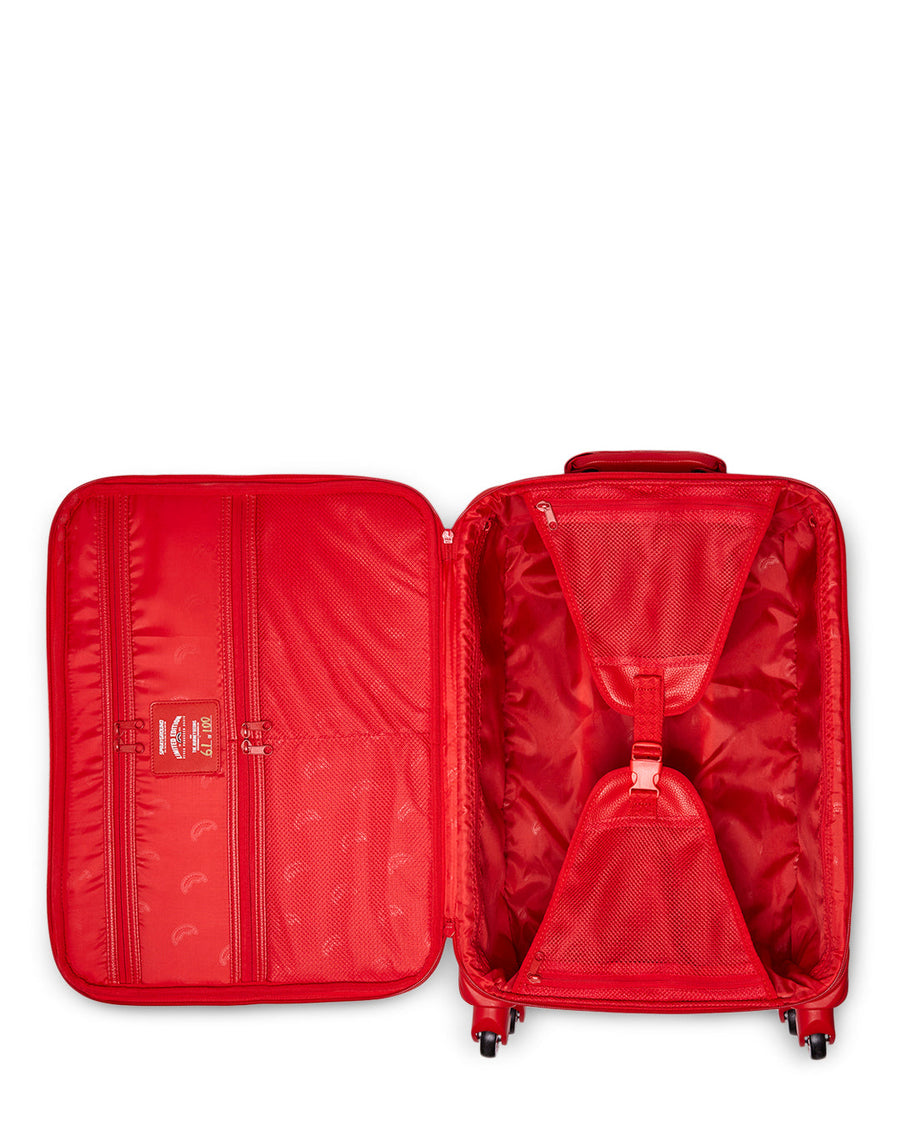 SPRAYGROUND® LUGGAGE RED RIVIERA JETSETTER CARRY-ON LUGGAGE