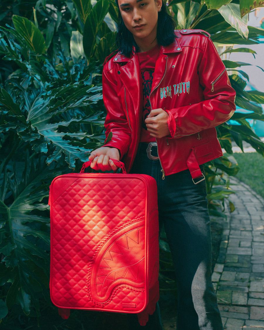 SPRAYGROUND® LUGGAGE RED RIVIERA JETSETTER CARRY-ON LUGGAGE