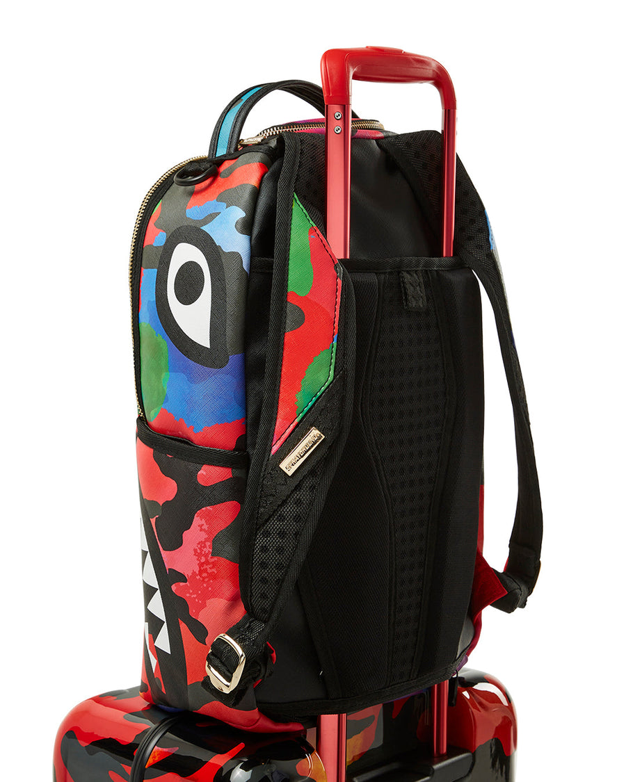 SPRAYGROUND® LUGGAGE CAMOBURST SHARKNAUTICS HARDSHELL CARRY-ON LUGGAGE