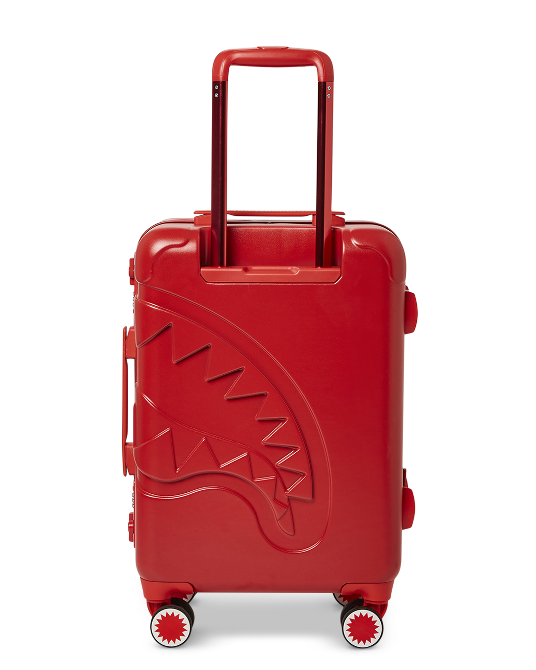 SPRAYGROUND® LUGGAGE MOLDED SHARKITECTURE RED HARDSHELL CARRY-ON LUGGAGE