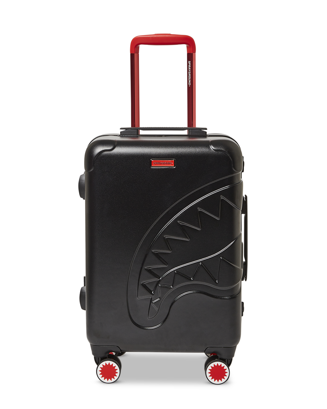 SPRAYGROUND® LUGGAGE MOLDED SHARKITECTURE BLACK HARDSHELL CARRY-ON LUGGAGE