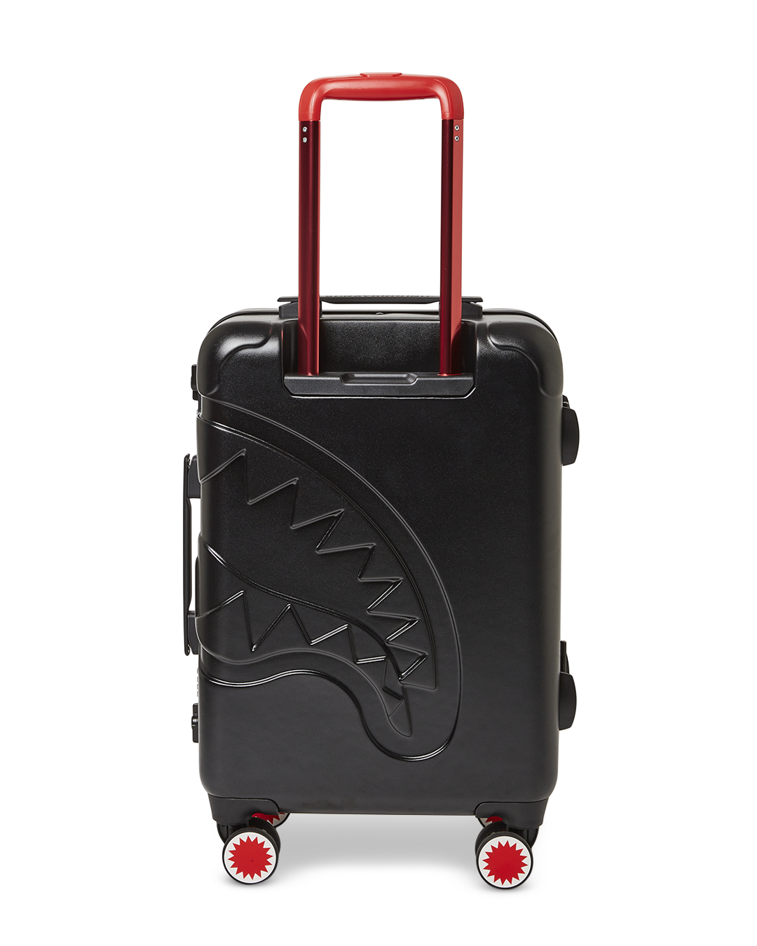 SPRAYGROUND® LUGGAGE MOLDED SHARKITECTURE BLACK HARDSHELL CARRY-ON LUGGAGE