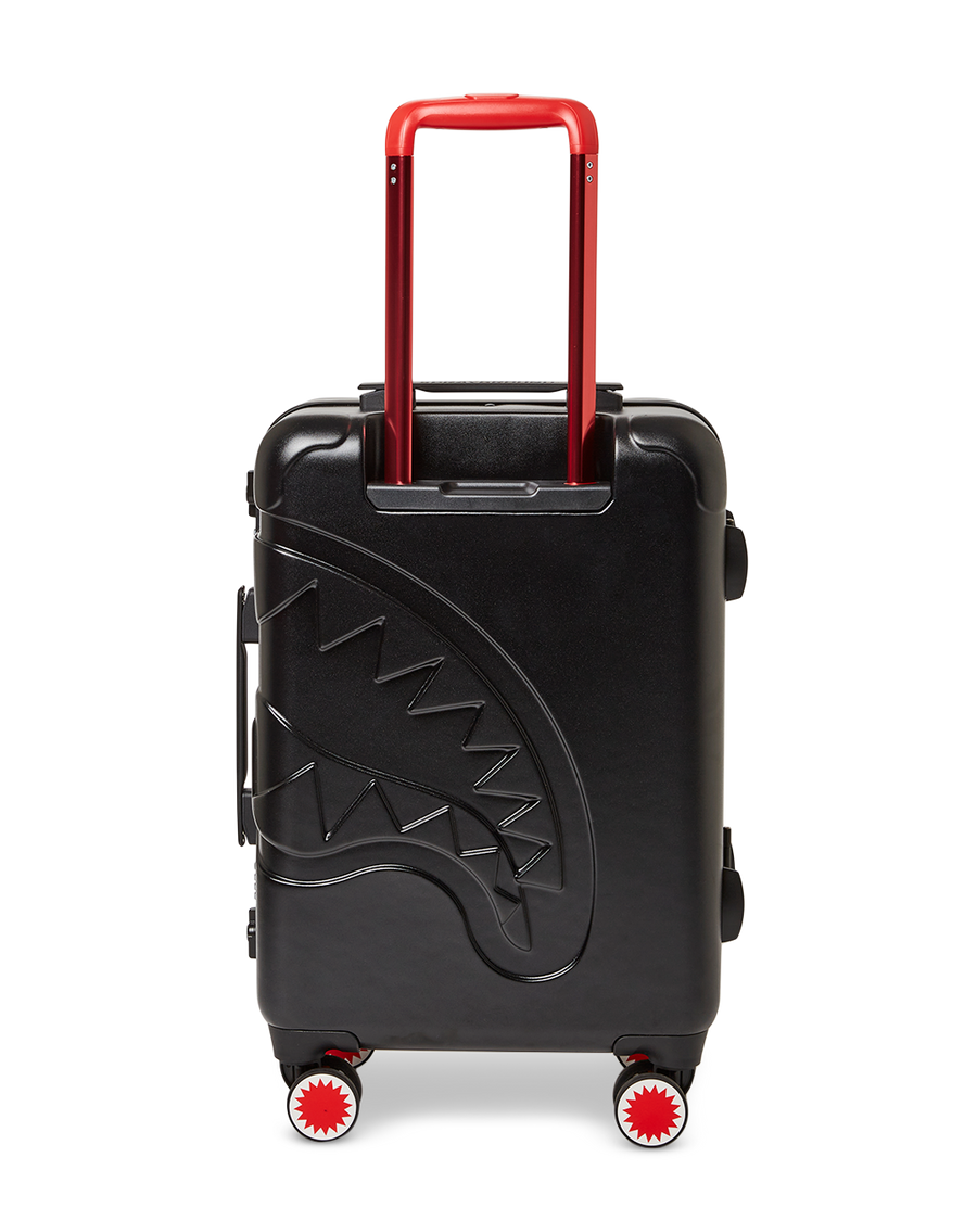 SPRAYGROUND® LUGGAGE MOLDED SHARKITECTURE BLACK HARDSHELL CARRY-ON LUGGAGE