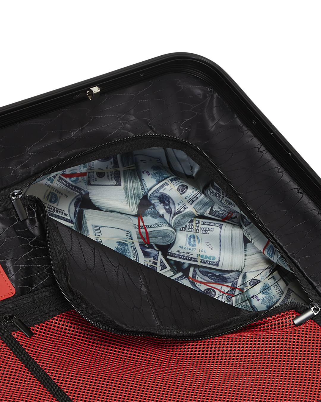 SPRAYGROUND® LUGGAGE MOLDED SHARKITECTURE BLACK HARDSHELL CARRY-ON LUGGAGE