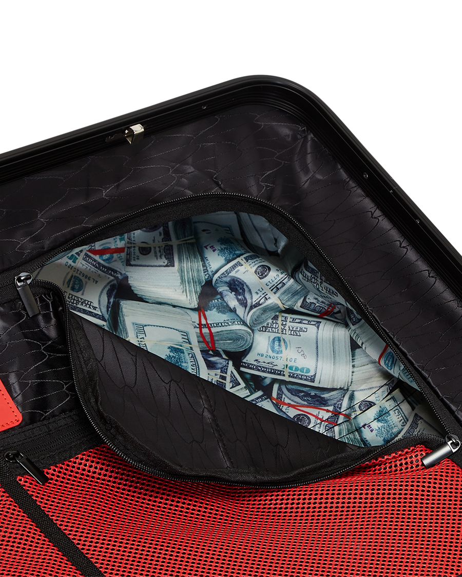 SPRAYGROUND® LUGGAGE MOLDED SHARKITECTURE BLACK HARDSHELL CARRY-ON LUGGAGE