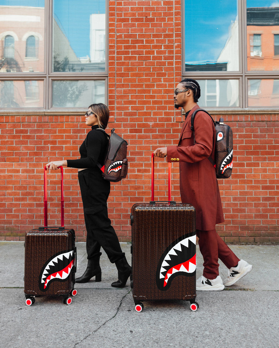 SPRAYGROUND® LUGGAGE FRENZY SHARKS SHARKNAUTICS HARDSHELL CARRY-ON LUGGAGE