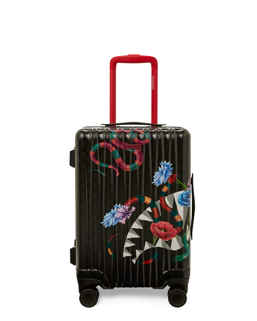 SPRAYGROUND® LUGGAGE SNAKES ON A HARDSHELL CARRY-ON LUGGAGE