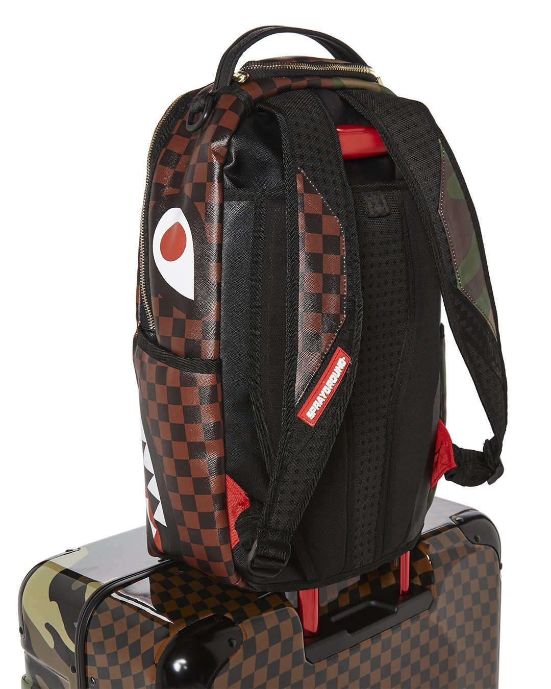 SPRAYGROUND® LUGGAGE JUNGLE PARIS 29.5” FULL-SIZE SHARKITECTURE LUGGAGE