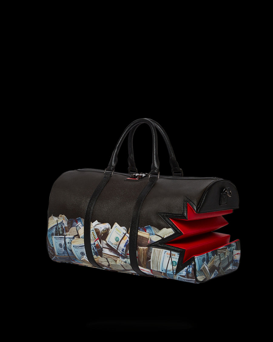 SPRAYGROUND® DUFFLE $HARKBITE LARGE DUFFLE