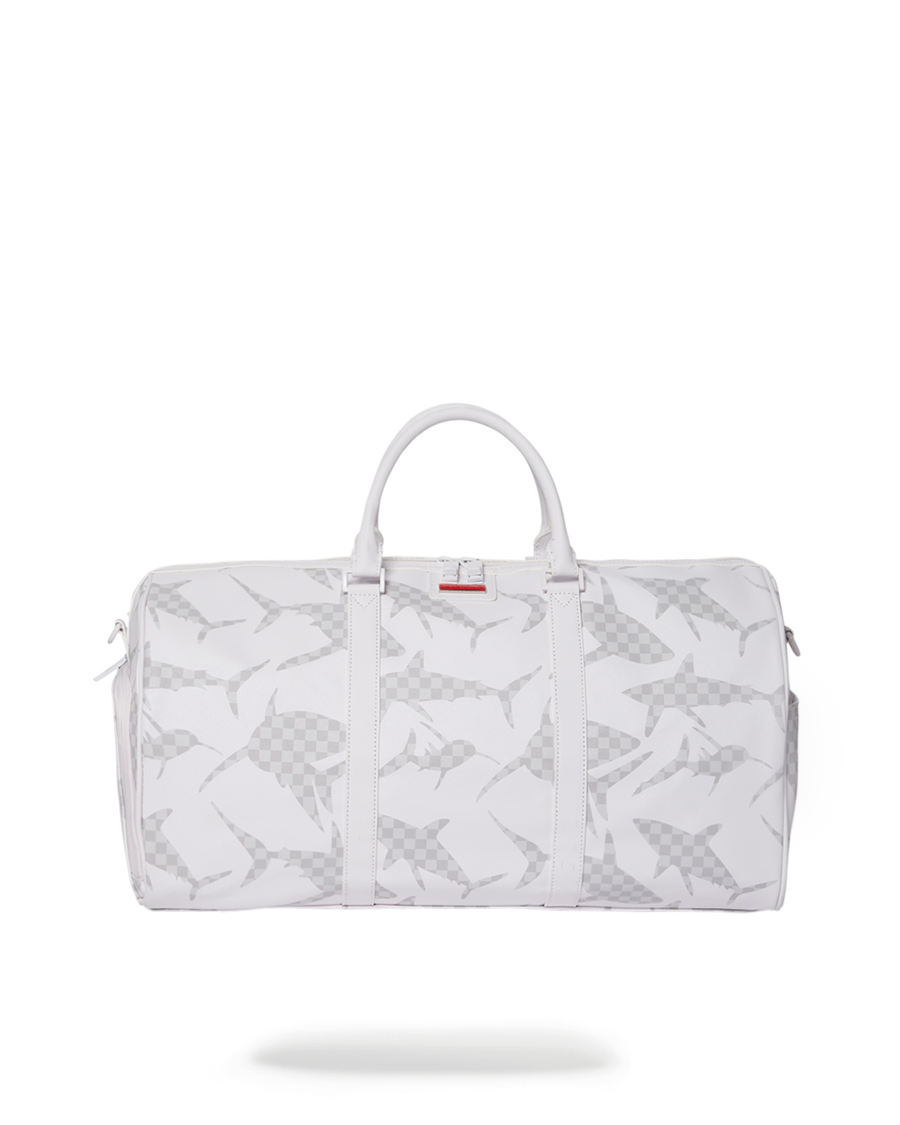 SPRAYGROUND® DUFFLE SHARK CHECK (WHITE) DUFFLE