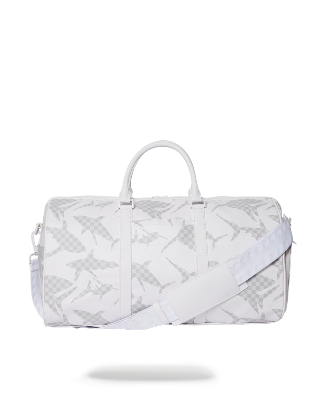 SPRAYGROUND® DUFFLE SHARK CHECK (WHITE) DUFFLE