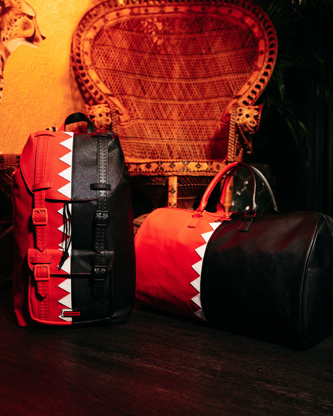 SPRAYGROUND® DUFFLE VERTICAL SHARK CUT & SEW DUFFLE