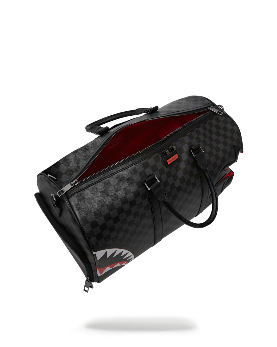 SPRAYGROUND® DUFFLE SHARK BITE SHARKS IN PARIS GRAY DUFFLE