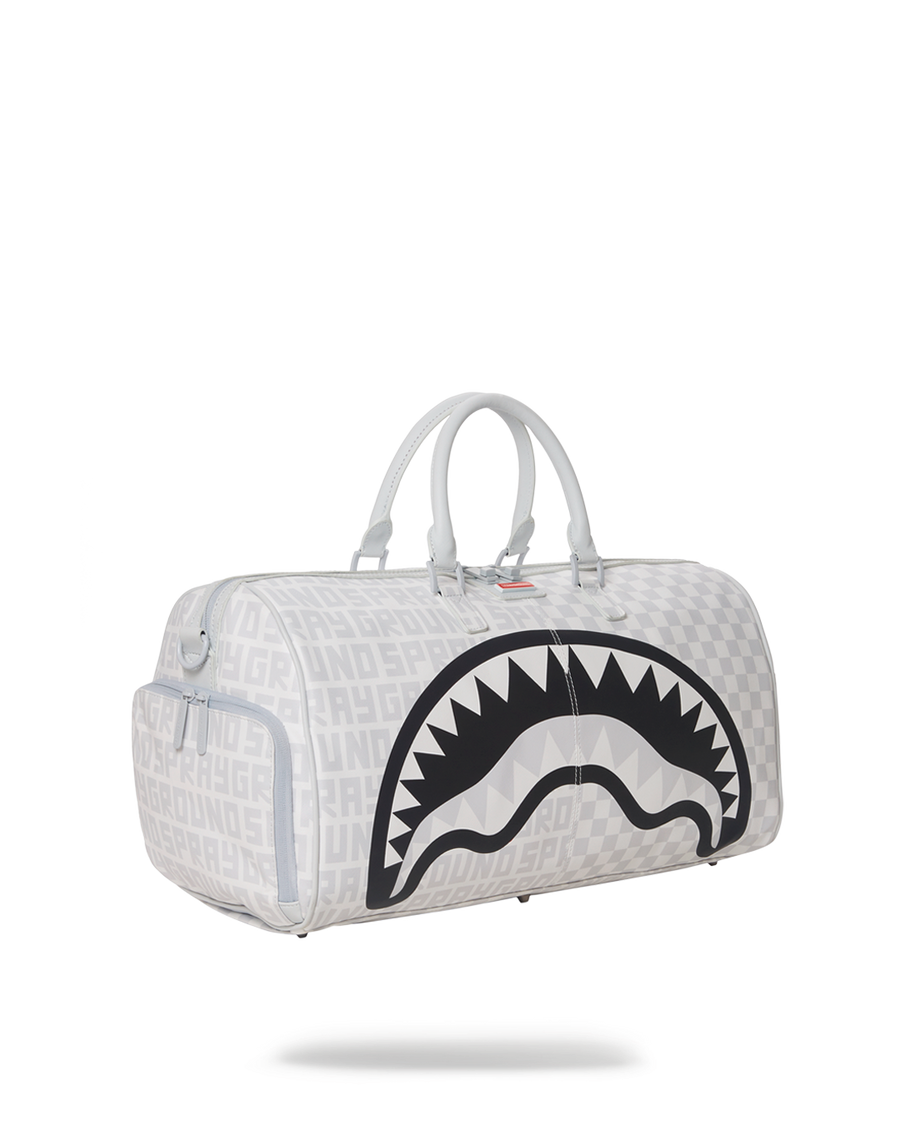 SPRAYGROUND® DUFFLE SPLIT THE CHECK (PEARL) DUFFLE