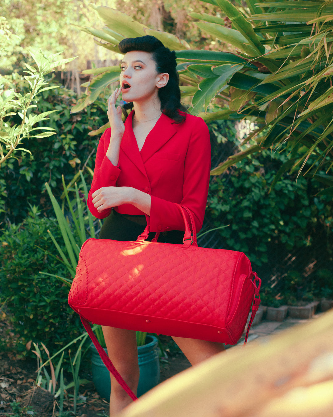 SPRAYGROUND® DUFFLE RED RIVIERA EMPEROR DUFFLE