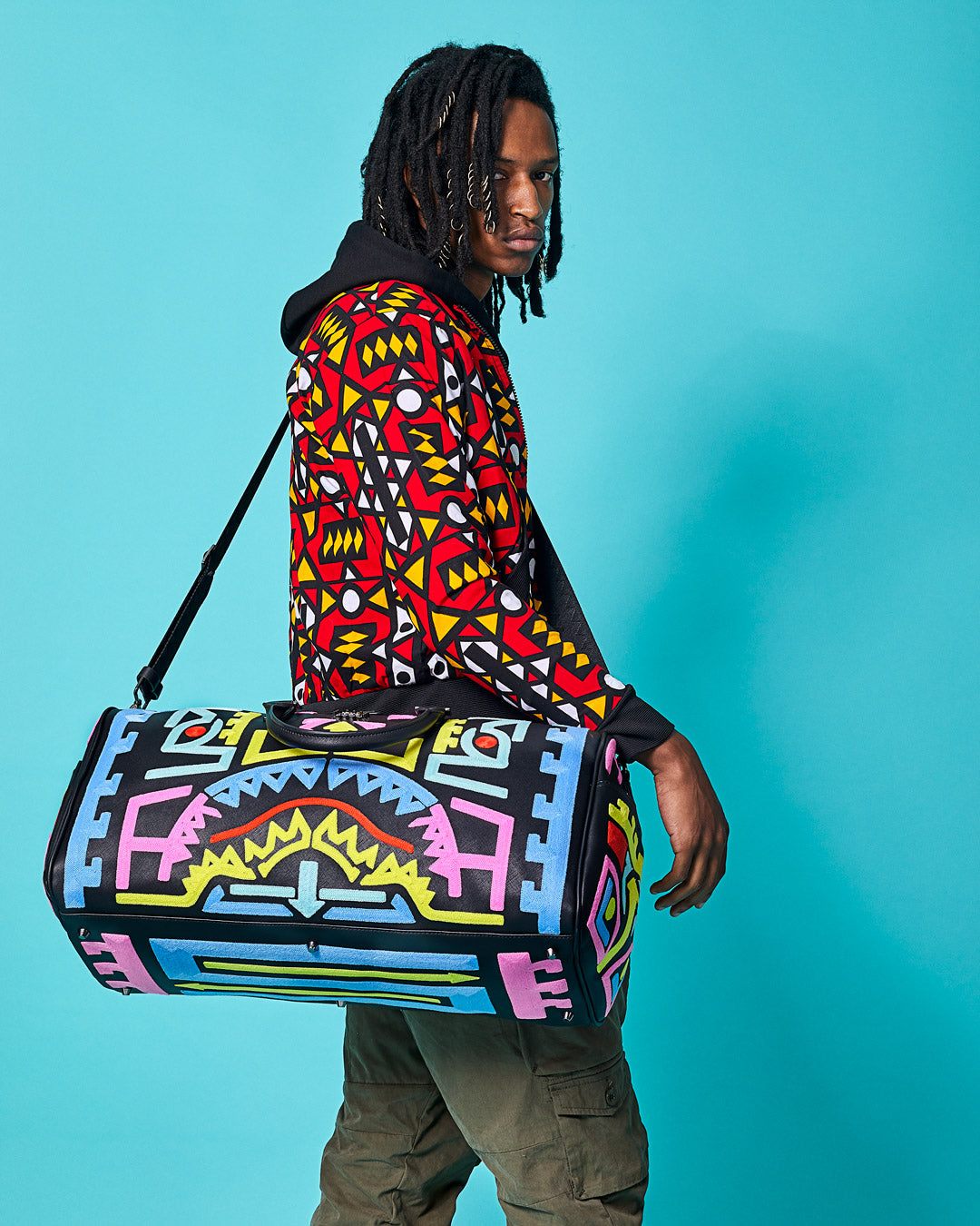 SPRAYGROUND® DUFFLE A.i.4 PATH TO THE FUTURE DUFFLE