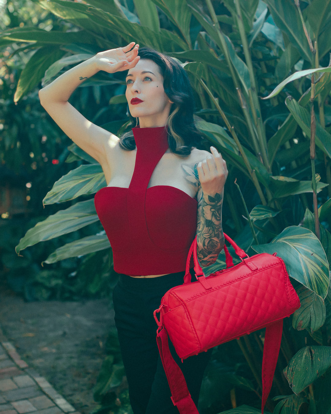 SPRAYGROUND® DUFFLE RED RIVIERA MINI DUFFLE