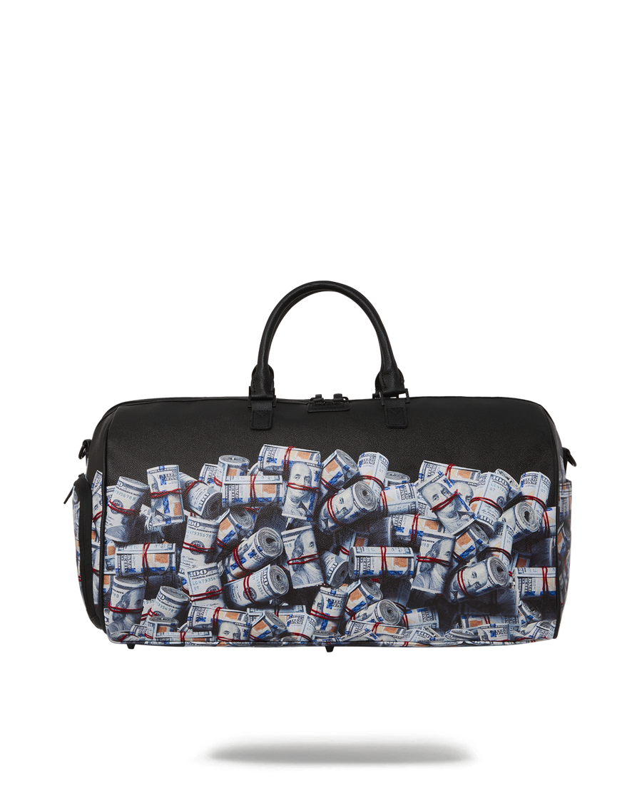 Sprayground money best sale duffle bag