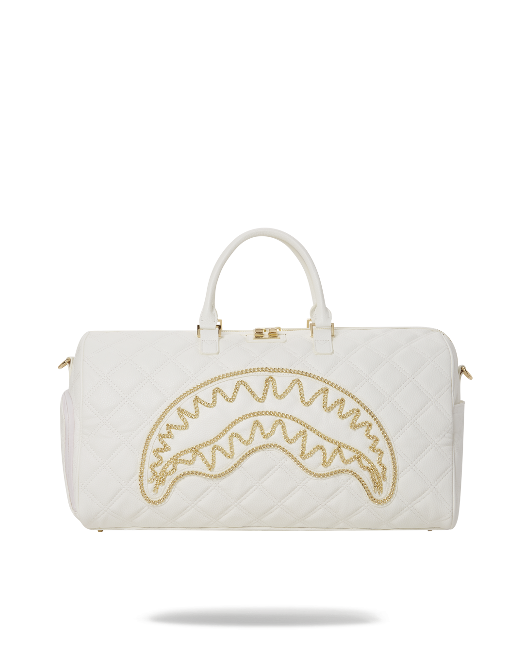 SPRAYGROUND® DUFFLE RIVIERA LE BLANC GOLD CHAIN SHARK DUFFLE