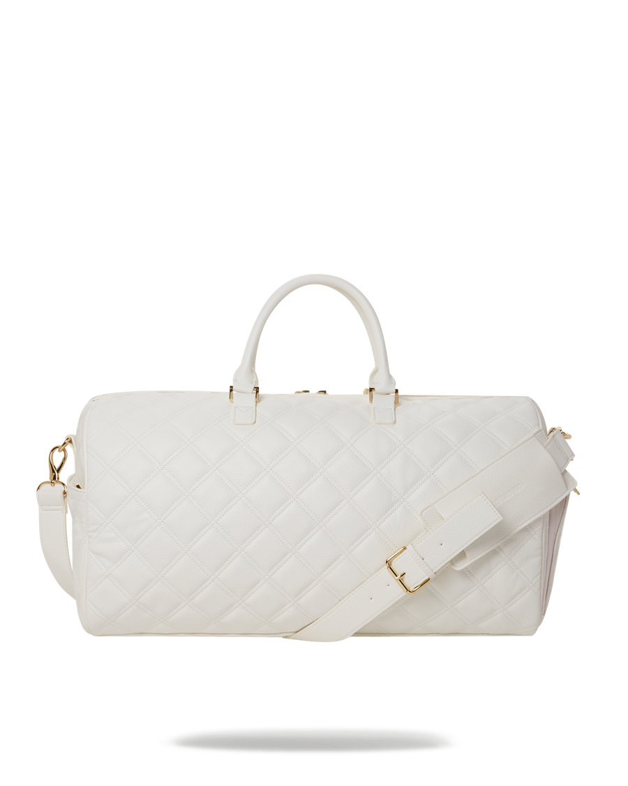 SPRAYGROUND® DUFFLE RIVIERA LE BLANC GOLD CHAIN SHARK DUFFLE