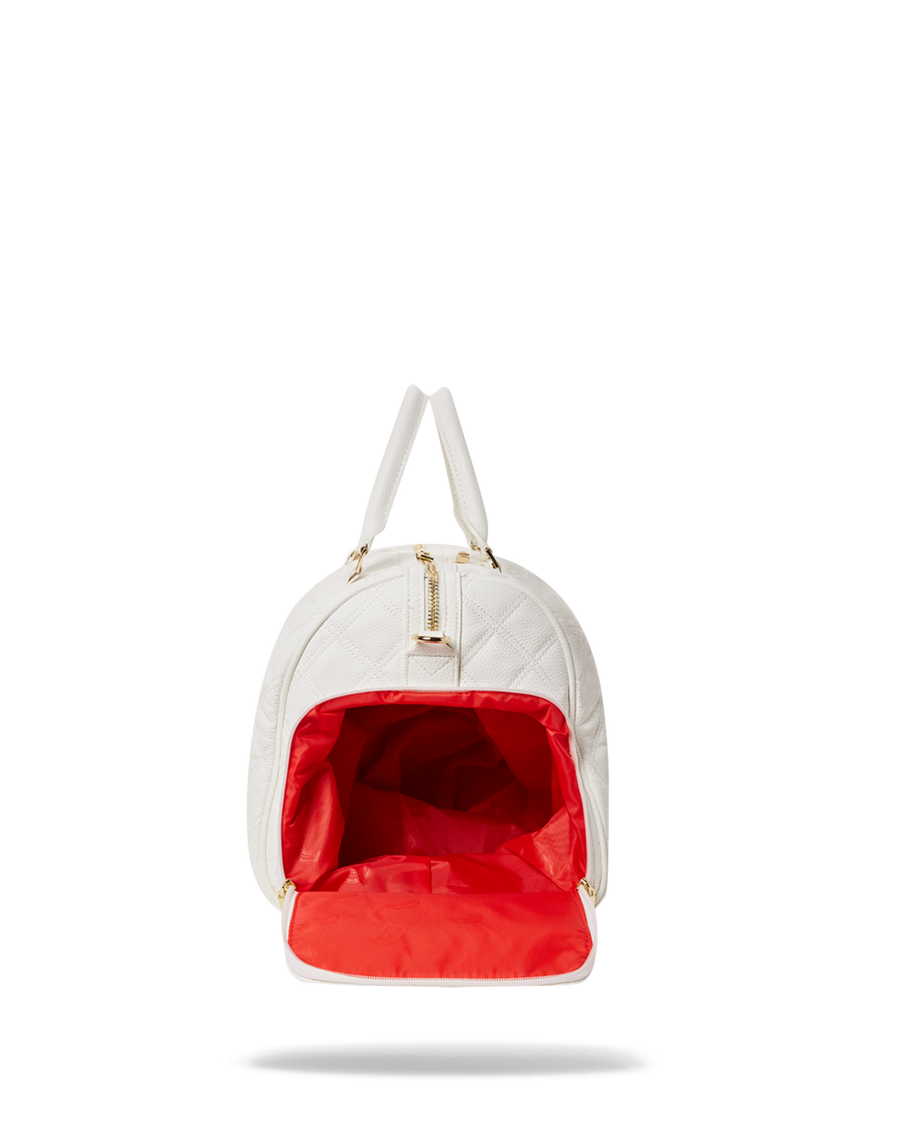 SPRAYGROUND® DUFFLE RIVIERA LE BLANC GOLD CHAIN SHARK DUFFLE