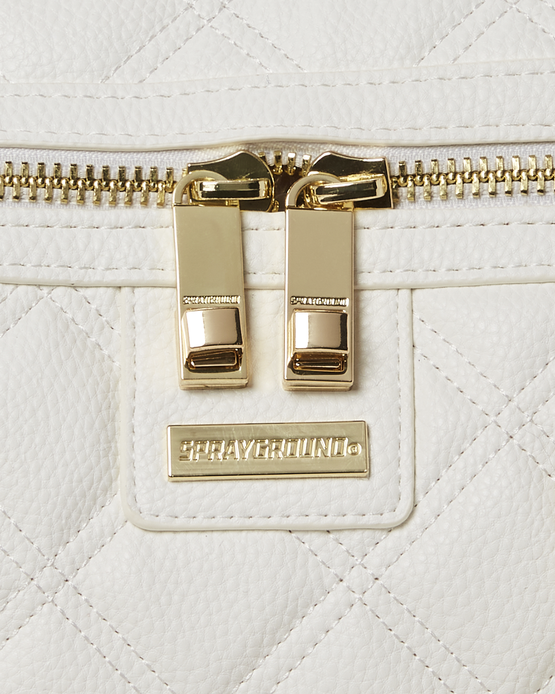 SPRAYGROUND® DUFFLE RIVIERA LE BLANC GOLD CHAIN SHARK DUFFLE