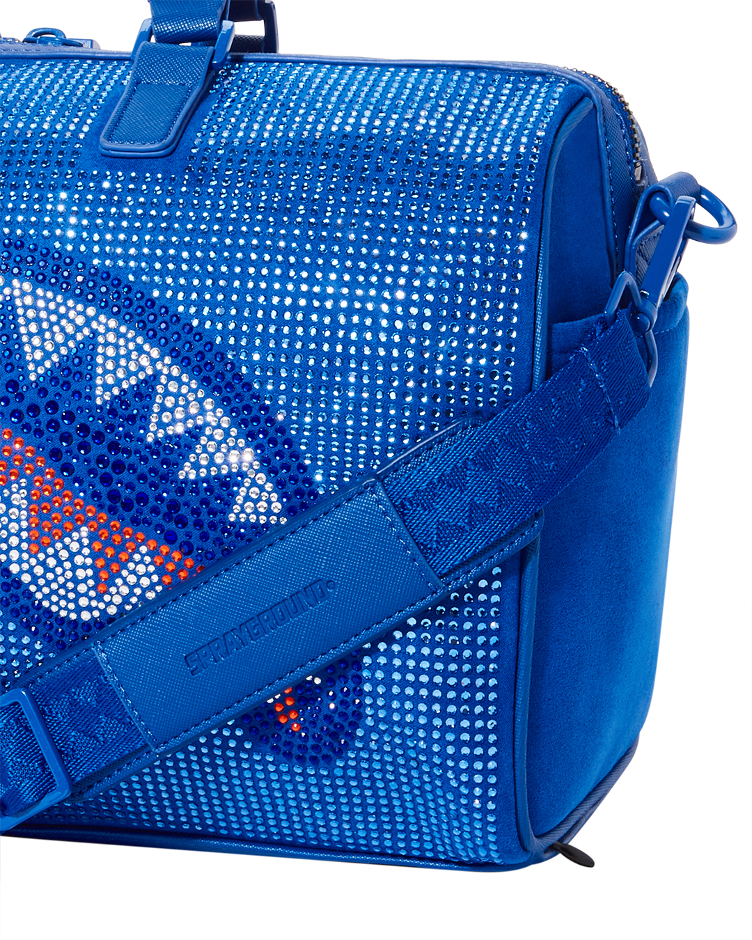 sprayground duffle bag blue