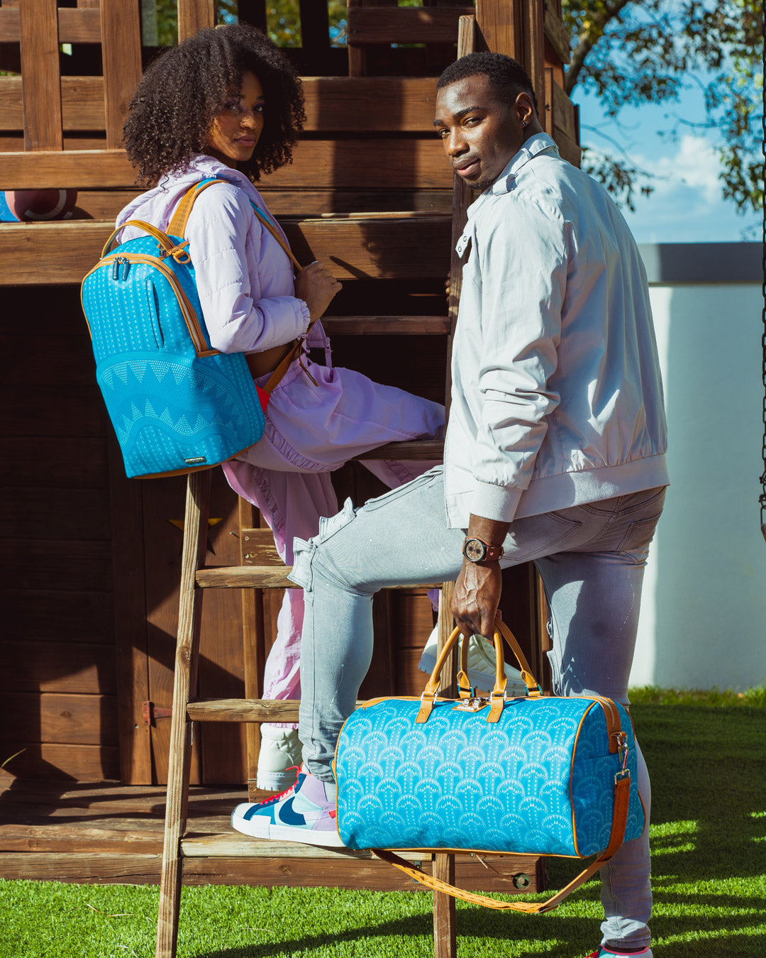 SPRAYGROUND® DUFFLE ILLUCHAINS TURQ DUFFLE