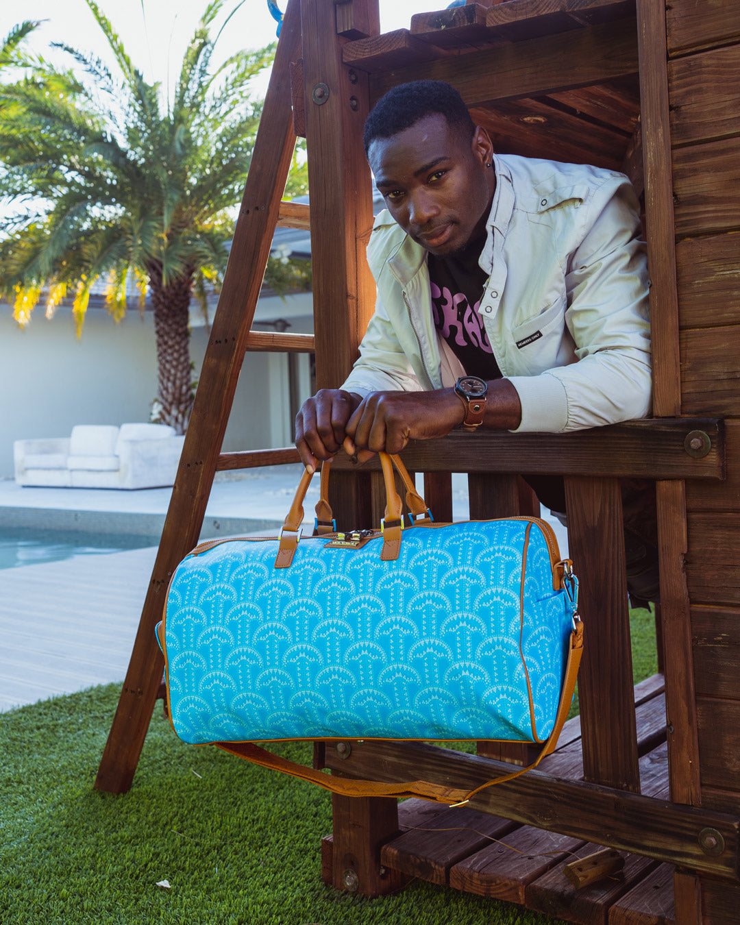 SPRAYGROUND® DUFFLE ILLUCHAINS TURQ DUFFLE