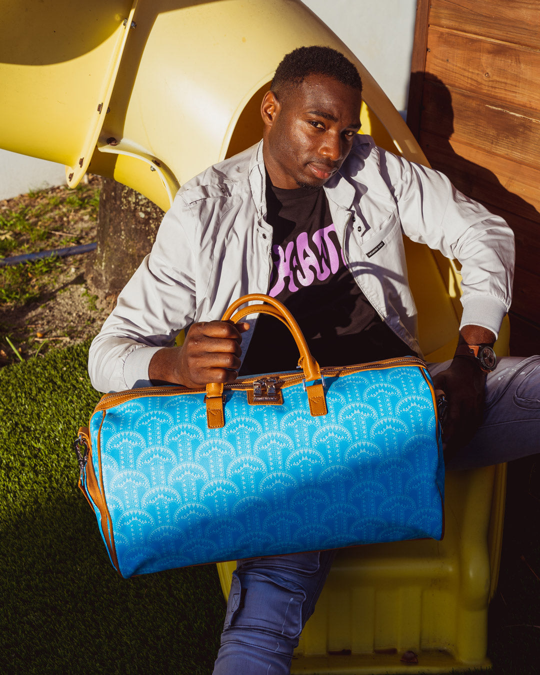 SPRAYGROUND® DUFFLE ILLUCHAINS TURQ DUFFLE
