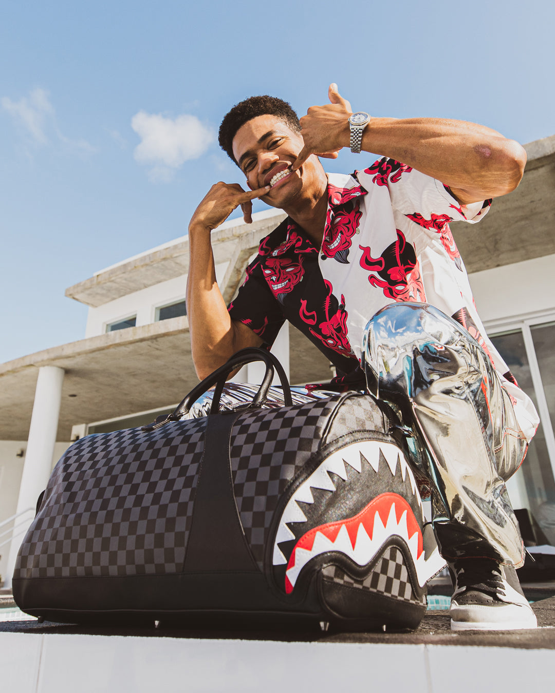 Sprayground Air To The Throne Henny Mini Duffle Bag