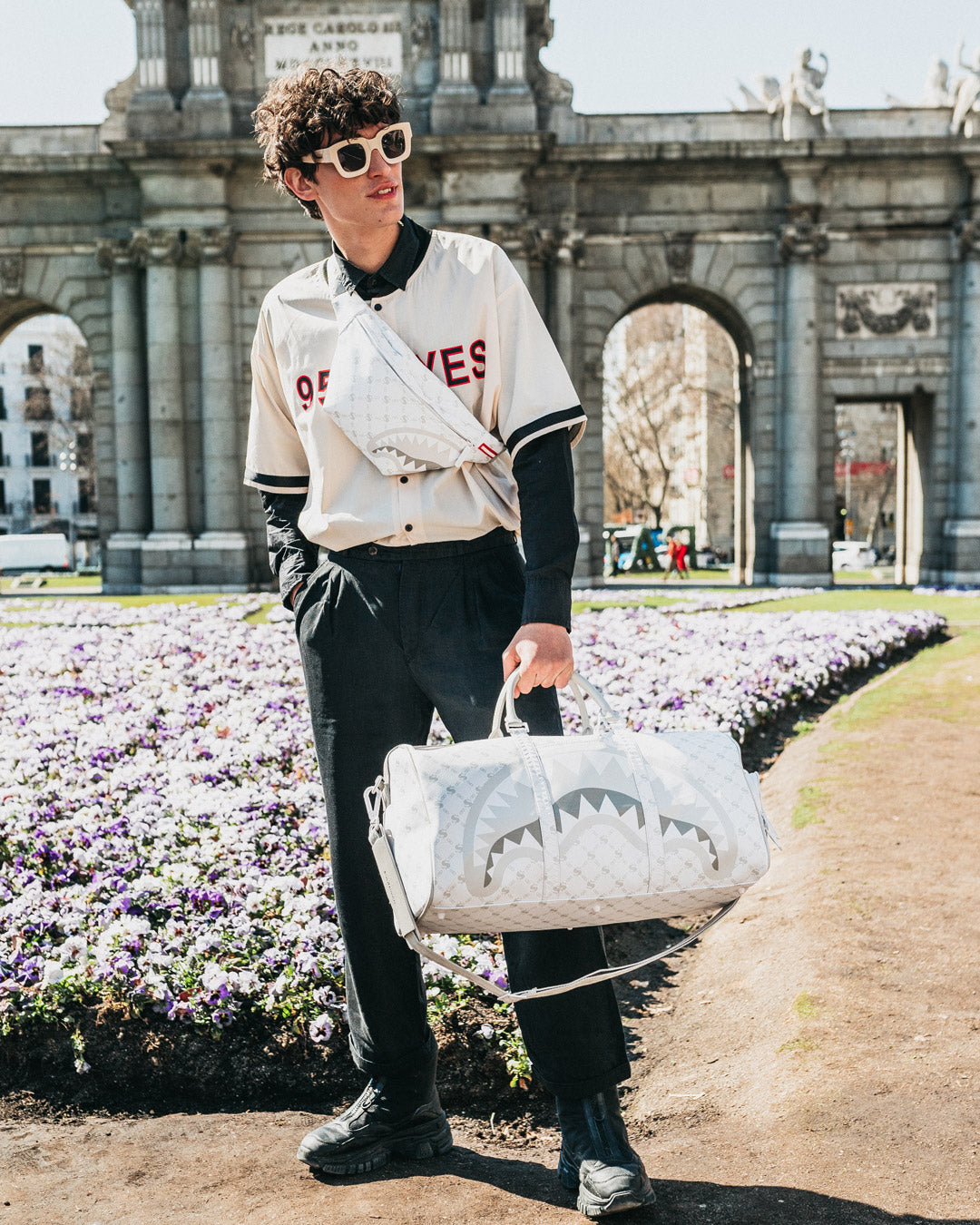 SPRAYGROUND® DUFFLE MONEYGRAM POWDER EMPEROR DUFFLE
