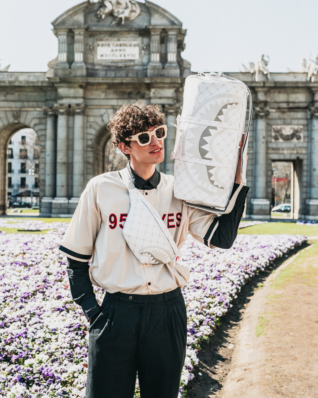 SPRAYGROUND® DUFFLE MONEYGRAM POWDER EMPEROR DUFFLE